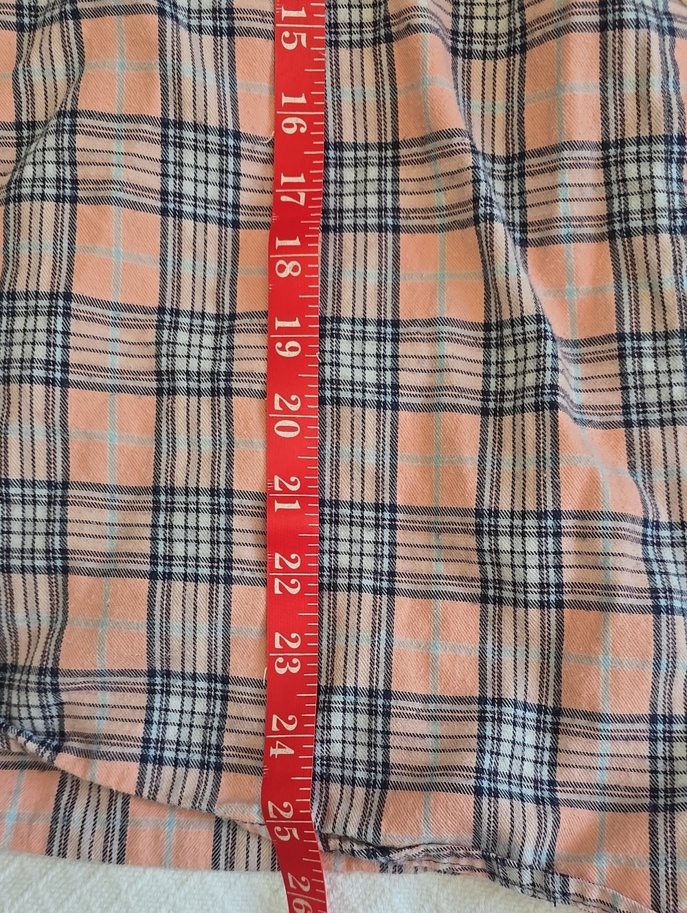 Acne Studios Plaid Cotton Flannel Shirt Shorts Set Pink Blue 100% Cotton #Z - Picture 15 of 16